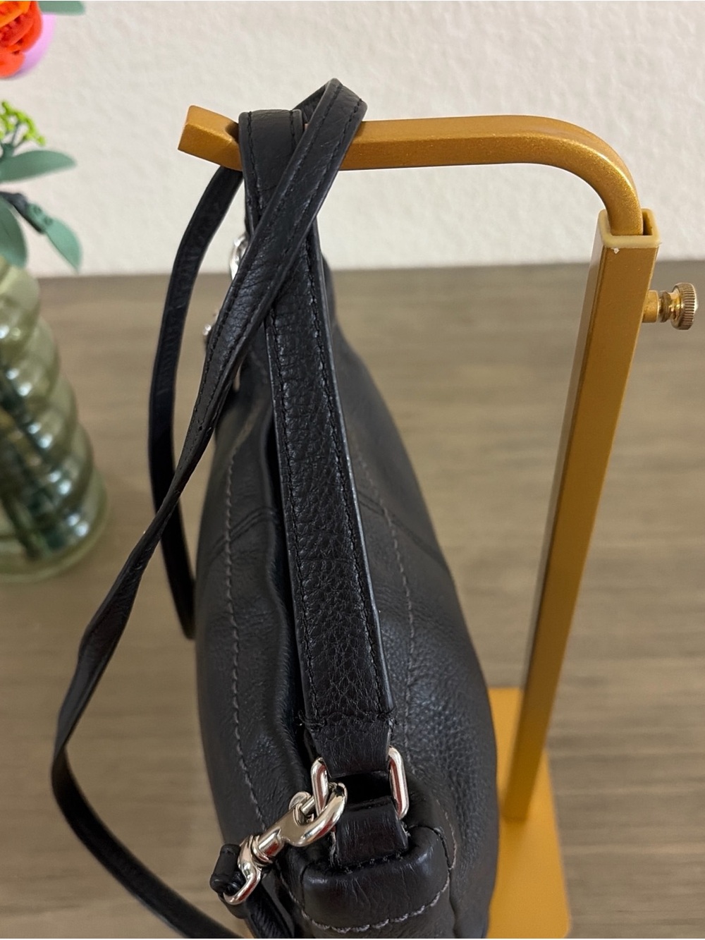 Coach Black Leather Hobo Tote Shoulder Bag - Picture 4 of 9